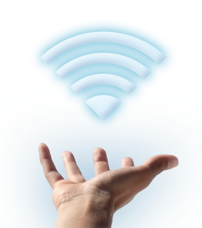 Image of Hand Bringing Internet